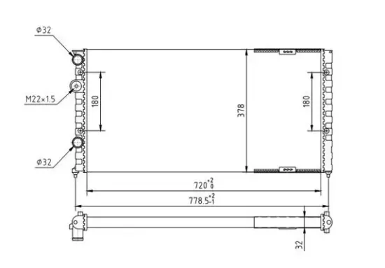 Kühler, Motorkühlung HART 600 524 Bild Kühler, Motorkühlung HART 600 524
