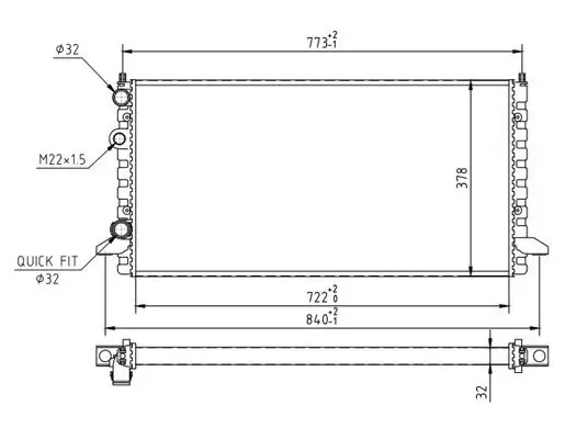 Kühler, Motorkühlung HART 601 450 Bild Kühler, Motorkühlung HART 601 450
