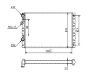 Kühler, Motorkühlung HART 601 817