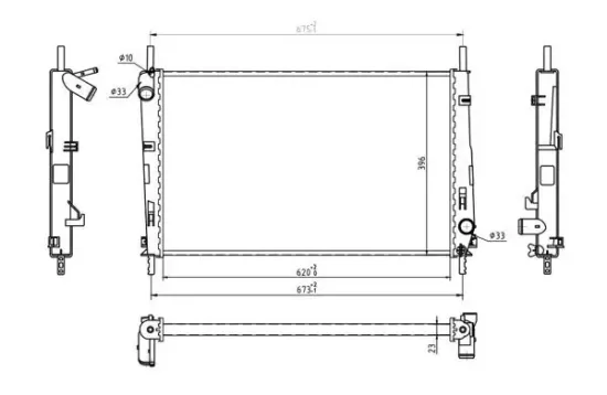 Kühler, Motorkühlung HART 601 909 Bild Kühler, Motorkühlung HART 601 909