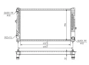 Kühler, Motorkühlung HART 602 083