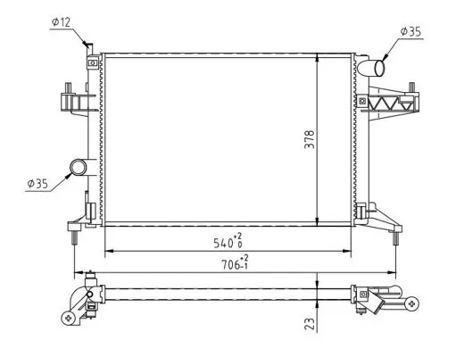 Kühler, Motorkühlung HART 603 081 Bild Kühler, Motorkühlung HART 603 081