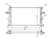 Kühler, Motorkühlung HART 603 193