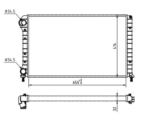 Kühler, Motorkühlung HART 603 320