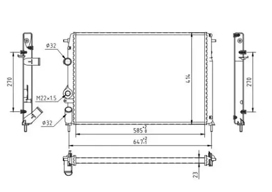 Kühler, Motorkühlung HART 603 410 Bild Kühler, Motorkühlung HART 603 410