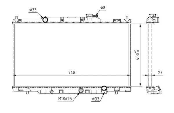Kühler, Motorkühlung HART 603 945