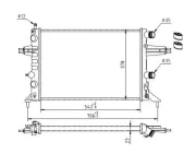 Kühler, Motorkühlung HART 604 130