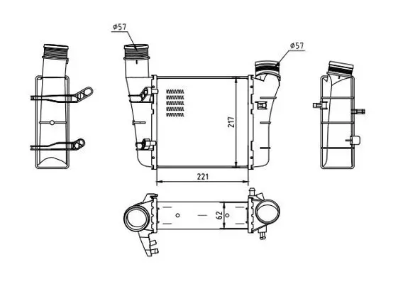 Ladeluftkühler HART 605 576