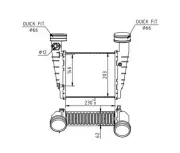 Ladeluftkühler HART 605 580