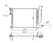 Kühler, Motorkühlung HART 605 914