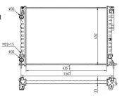 Kühler, Motorkühlung HART 605 979