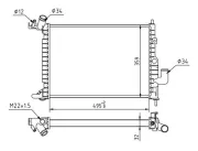 Kühler, Motorkühlung HART 605 980