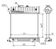 Kühler, Motorkühlung HART 605 987