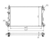 Kühler, Motorkühlung HART 605 990