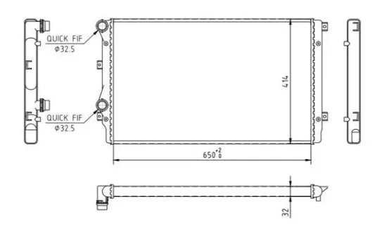 Kühler, Motorkühlung HART 605 992 Bild Kühler, Motorkühlung HART 605 992