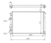 Kühler, Motorkühlung HART 606 443