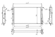 Kühler, Motorkühlung HART 606 832