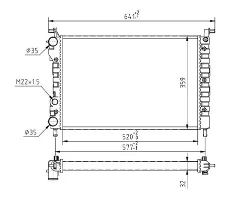 Kühler, Motorkühlung HART 607 408 Bild Kühler, Motorkühlung HART 607 408