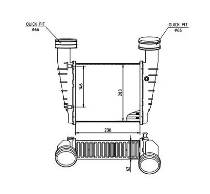 Ladeluftkühler HART 607 577