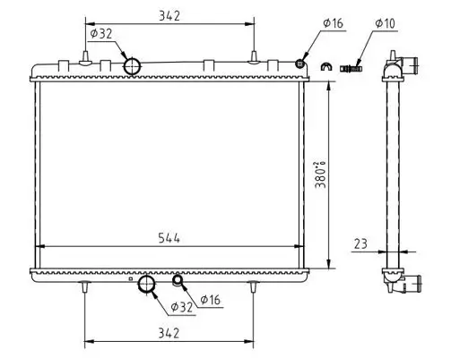 Kühler, Motorkühlung HART 607 837 Bild Kühler, Motorkühlung HART 607 837