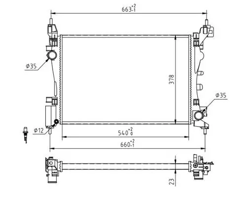 Kühler, Motorkühlung HART 607 839 Bild Kühler, Motorkühlung HART 607 839