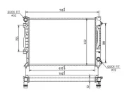 Kühler, Motorkühlung HART 607 882