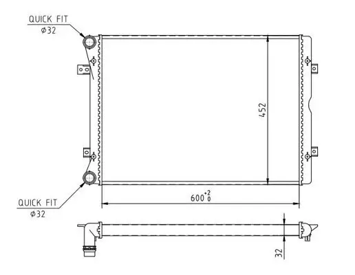 Kühler, Motorkühlung HART 608 021 Bild Kühler, Motorkühlung HART 608 021