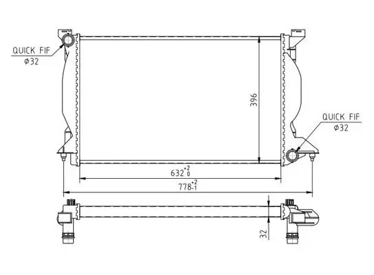 Kühler, Motorkühlung HART 608 142 Bild Kühler, Motorkühlung HART 608 142