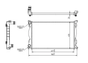 Kühler, Motorkühlung HART 608 145