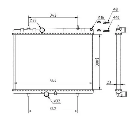 Kühler, Motorkühlung HART 610 249 Bild Kühler, Motorkühlung HART 610 249