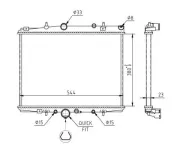 Kühler, Motorkühlung HART 611 777