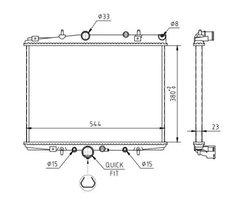 Kühler, Motorkühlung HART 611 777 Bild Kühler, Motorkühlung HART 611 777