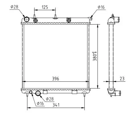Kühler, Motorkühlung HART 611 806 Bild Kühler, Motorkühlung HART 611 806