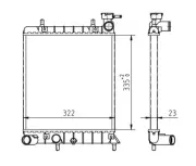 Kühler, Motorkühlung HART 611 890