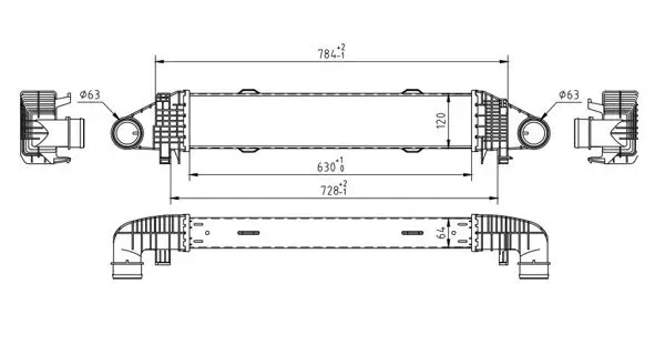 Ladeluftkühler HART 612 506