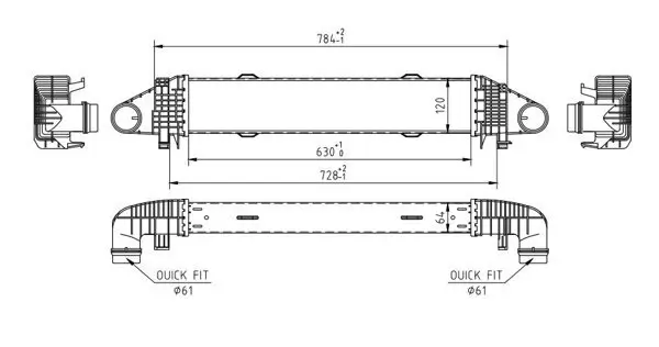 Ladeluftkühler HART 612 537