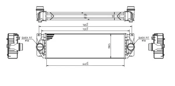 Ladeluftkühler HART 613 790