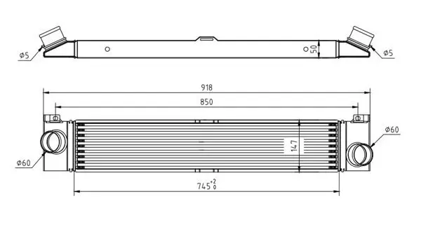 Ladeluftkühler HART 614 255