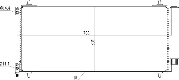 Kondensator, Klimaanlage HART 614 499