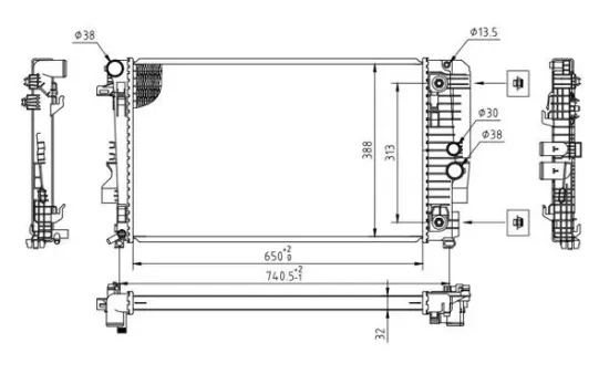 Kühler, Motorkühlung HART 618 605 Bild Kühler, Motorkühlung HART 618 605