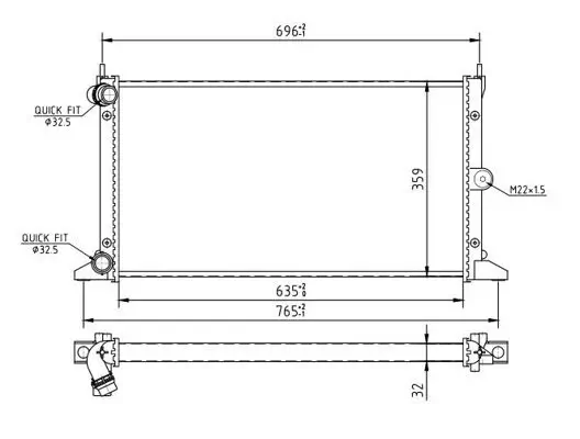 Kühler, Motorkühlung HART 620 267 Bild Kühler, Motorkühlung HART 620 267