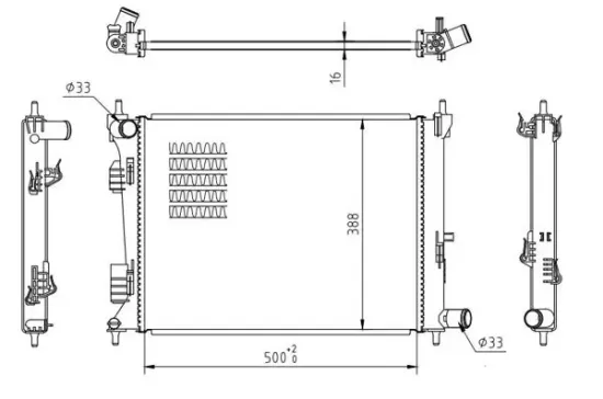 Kühler, Motorkühlung HART 622 004 Bild Kühler, Motorkühlung HART 622 004