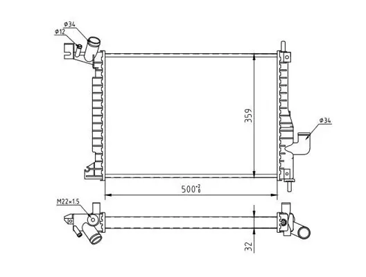 Kühler, Motorkühlung HART 622 287 Bild Kühler, Motorkühlung HART 622 287