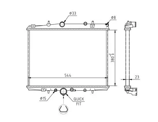 Kühler, Motorkühlung HART 628 631 Bild Kühler, Motorkühlung HART 628 631