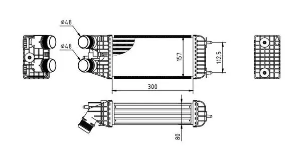 Ladeluftkühler HART 636 908