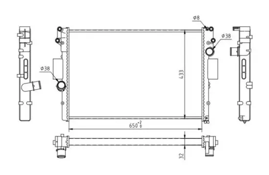 Kühler, Motorkühlung HART 637 137 Bild Kühler, Motorkühlung HART 637 137