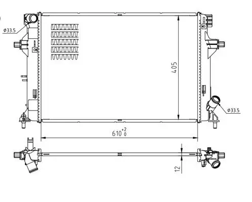 Kühler, Motorkühlung HART 637 152