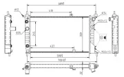 Kühler, Motorkühlung HART 637 163