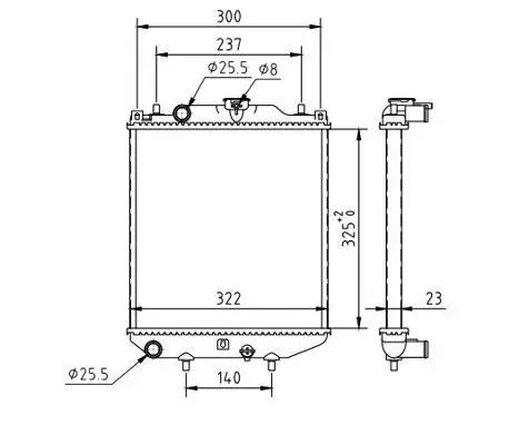 Kühler, Motorkühlung HART 637 200 Bild Kühler, Motorkühlung HART 637 200