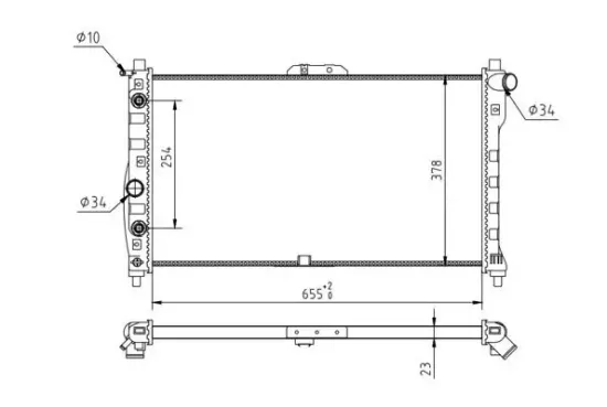 Kühler, Motorkühlung HART 637 215 Bild Kühler, Motorkühlung HART 637 215